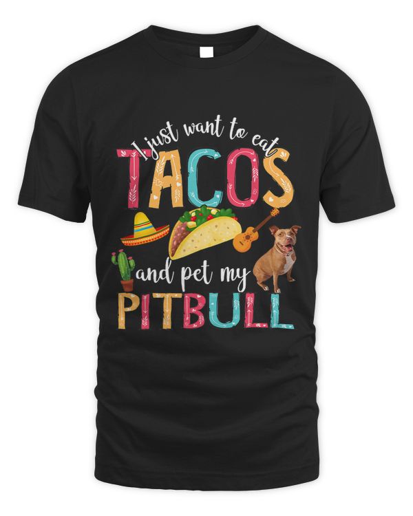 i just want to eat tacos and pet my pit bull floral flower