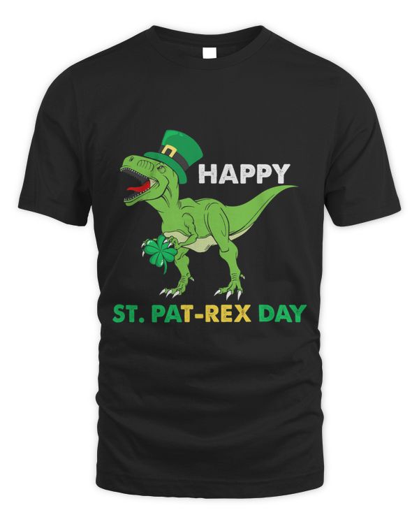 Happy St. Pat TRex Day Happy St Patricks Day Dinosaur Boys 1