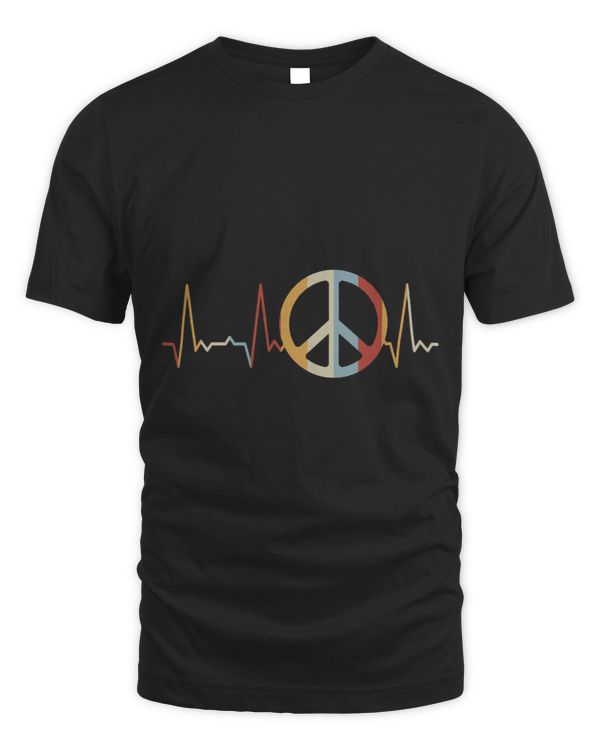 Heartbeat Peace Sign