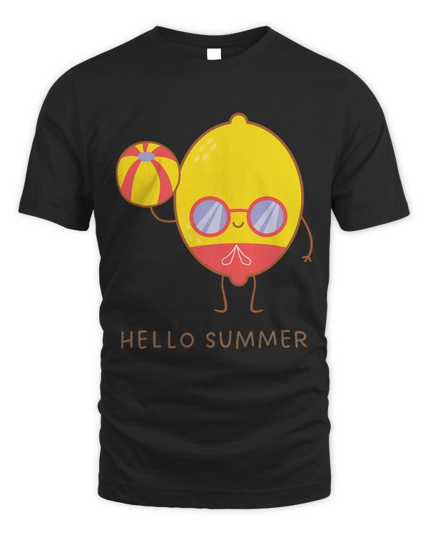 Hello Summer Cute Lemon Sunglasses Vacation Beach Fruit Kids