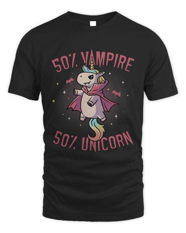 Pony Unicorn Half Vampire Half Unicorn Halloween Fantasy Funny Unicorn 134 Ponies