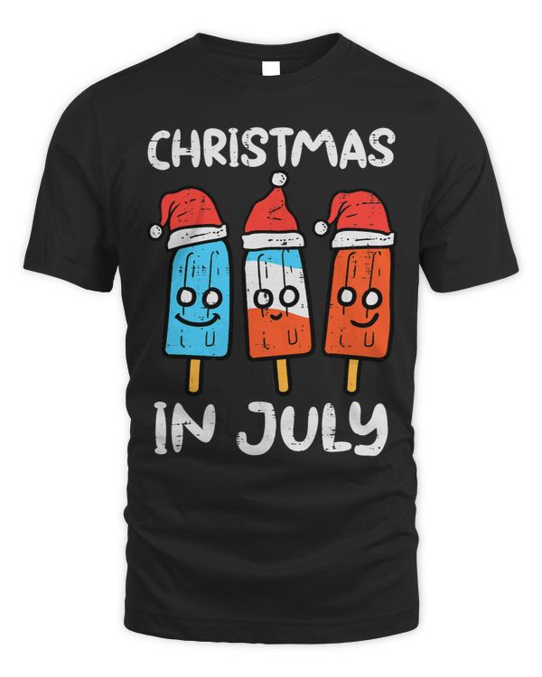 3 Santa Popsicles Christmas In July Cute Summer Xmas Kids