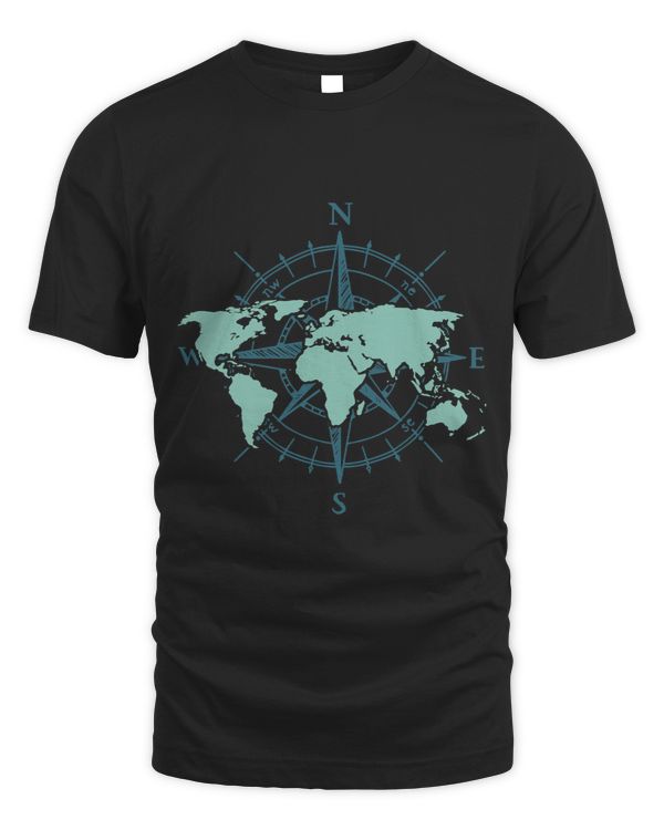Cartography Traveler Travelling Compass World Map