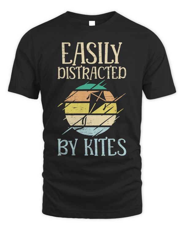 Easily Distracted By Kites Kids String Sport Kite Flyer