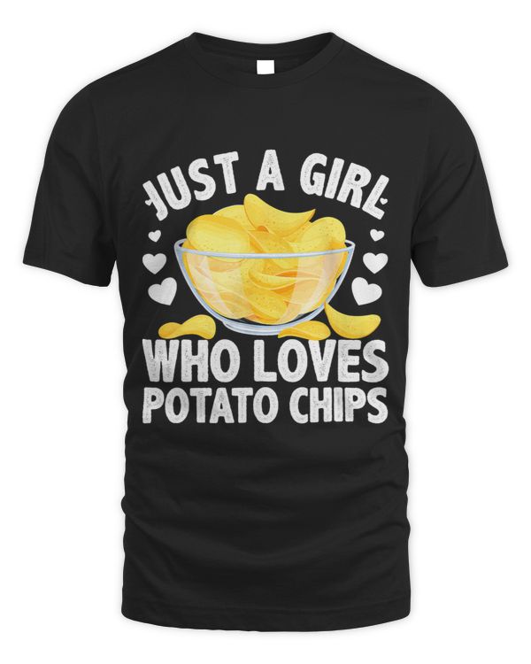 Cute Potato Chip Art For Women Girls Kids Potato Chip Lover