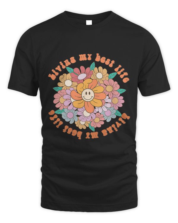 Funny Yellow Pink Happy Smiling Smile Face Daisy Flower Girl 1