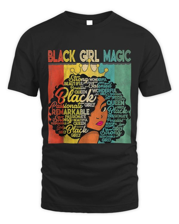 Proud Black History Month Retro Black Girl Magic Juneteenth
