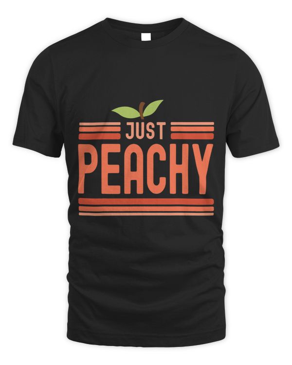 Just Peachy Cute Adorable Summer Peach Food Pun