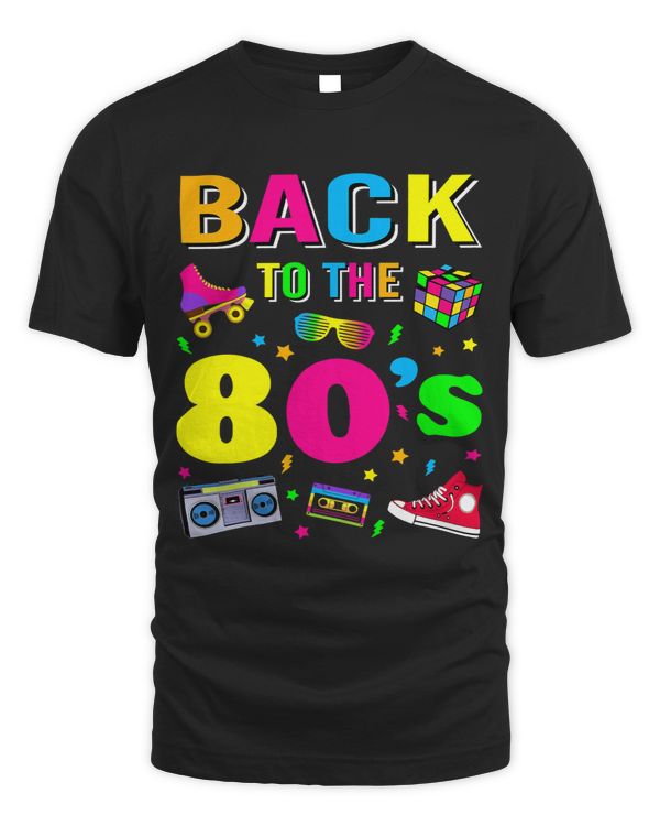 Mens Womens Kids Vintage Retro Back To 80s Graphic Design