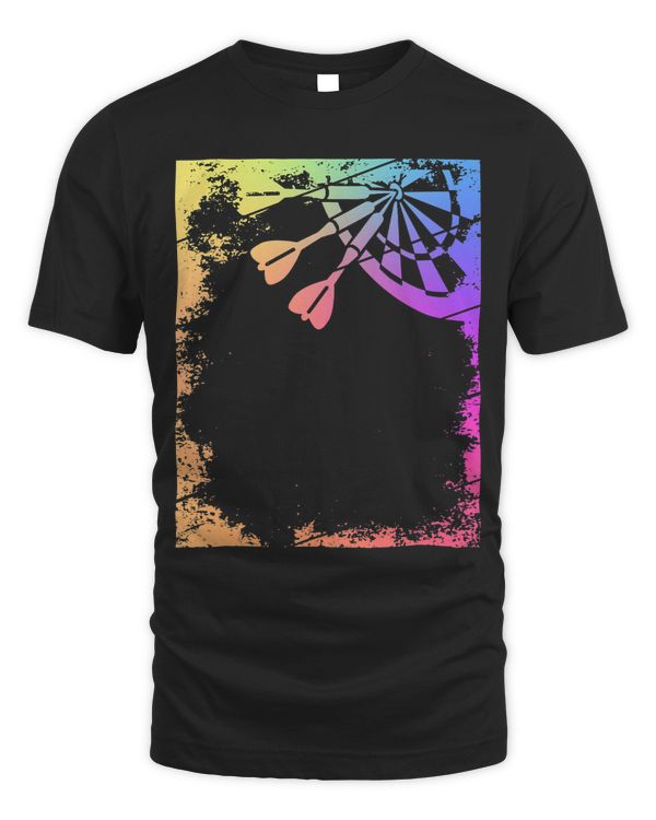 Retro Graphic Dart Player Darts Dartboard Bullseye Triple 20 11
