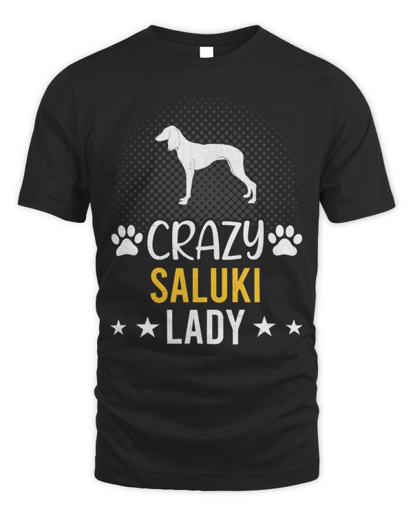 Crazy Saluki Lady Dog Lover Sweatshirt