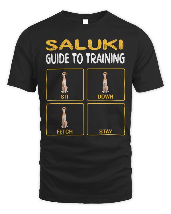 Funny Saluki Guide To Training Dog Obedience T-Shirt