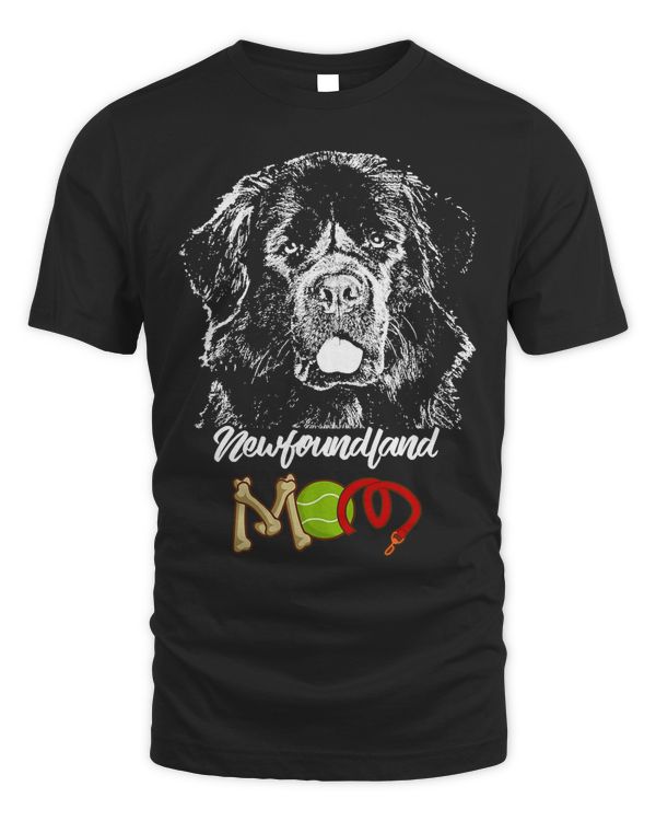 Cute Newfoundland dog Mom T-Shirt