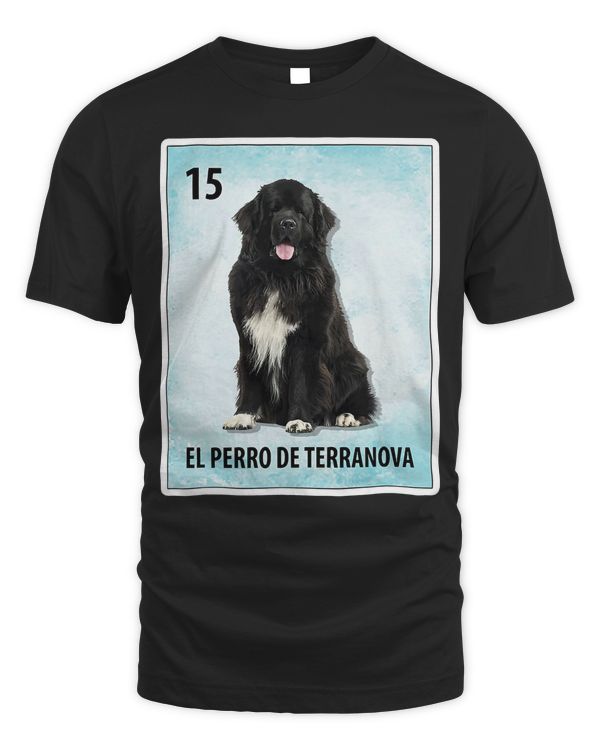 El Perro De Terranova Mexican Newfoundland Dog Cards T-Shirt