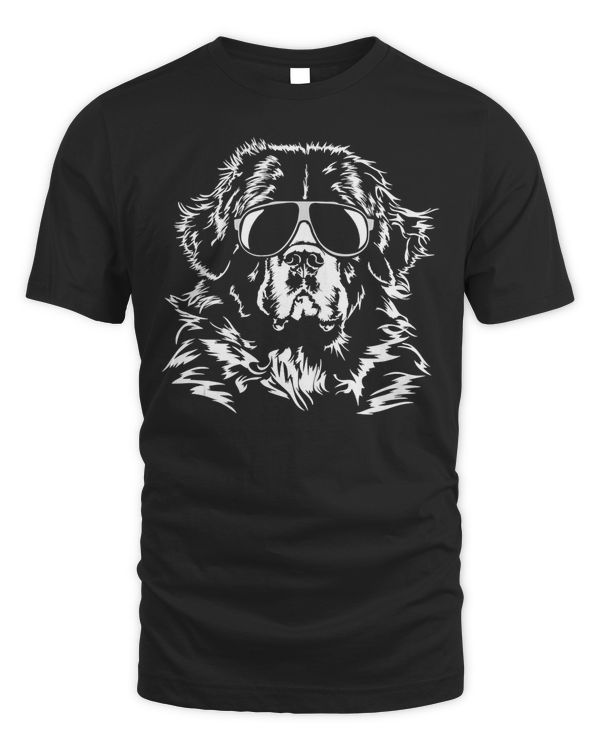 Funny Proud Newfoundland Dog sunglasses cool dog Tank Top