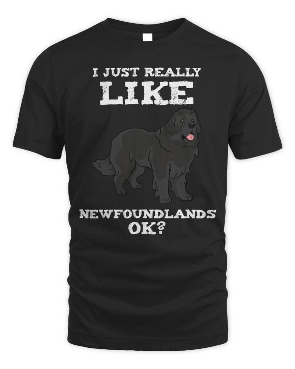 I Just Really Like Newfoundland Dogs, OK T-Shirt Puppy