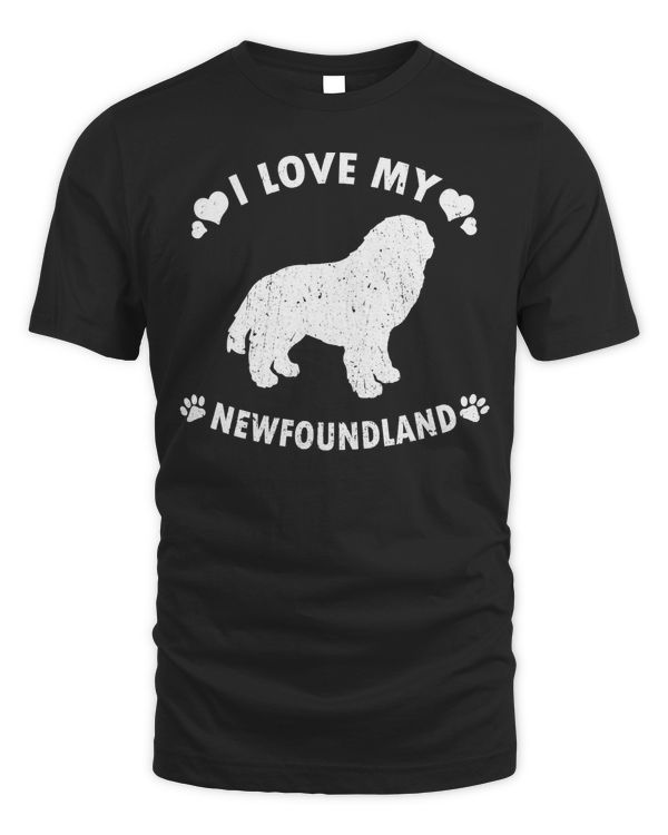 I Love My Newfoundland Cute Newfie Gift Dog Lover Sweatshirt