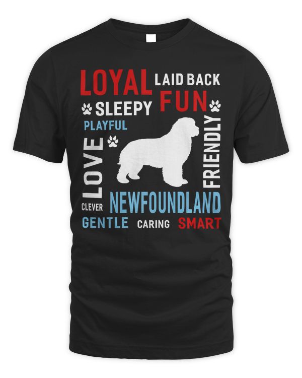 Love Gentle Smart Clever Newfoundland Dog T-Shirt