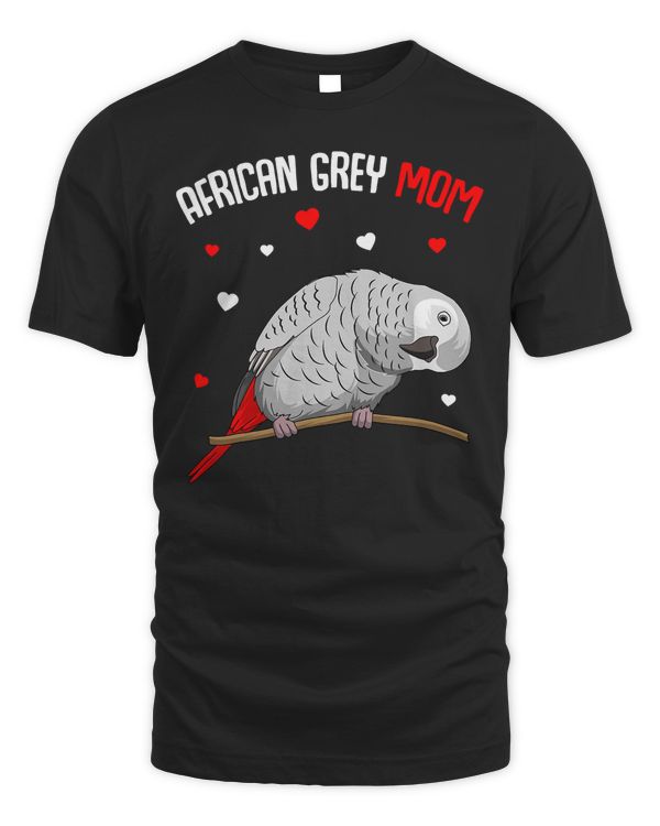 African Grey Parrot Mom Love funny Women T-Shirt