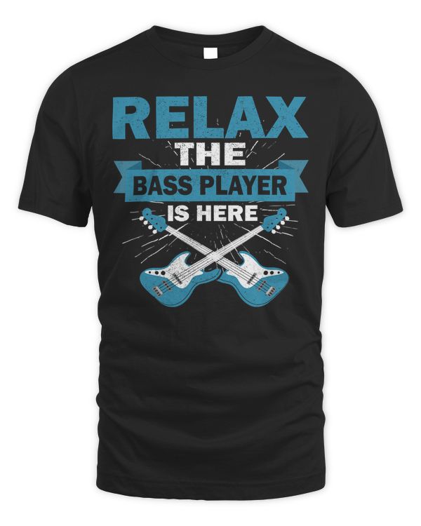 Mens guitarist musical instrument guitar player bass guitar T-Shirt