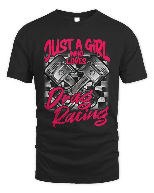 Just a Girl who Loves Drag Racing Women Drag Race Tank Top