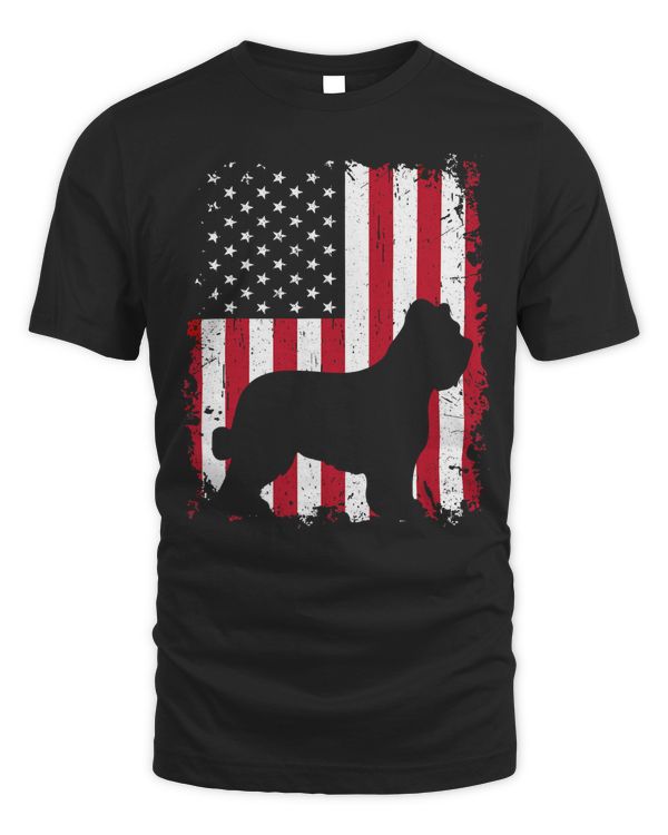 Briard 4th of July Shirt American USA Flag Dog Gift