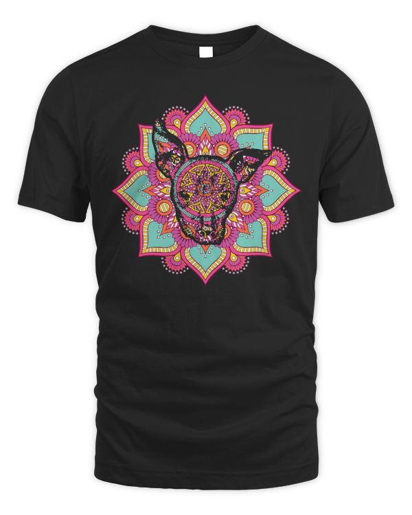 Cute Xoloitzcuintli Mandala, Yoga T-Shirt