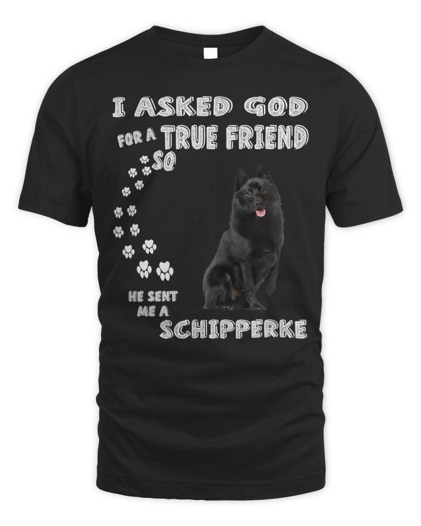 Black Sheepdog Dog Quote Mom Dad Costume, Cute Schipperke T-Shirt