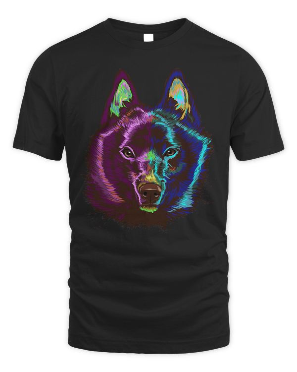 Colourful Dog Schipperke T-Shirt