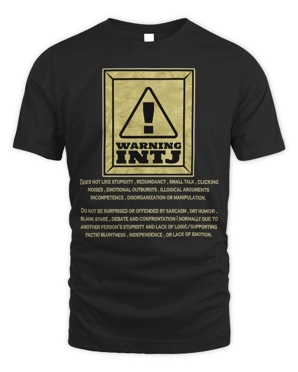 Architect INTJ Personality Type Introverts Thinkers Gift T-Shirt
