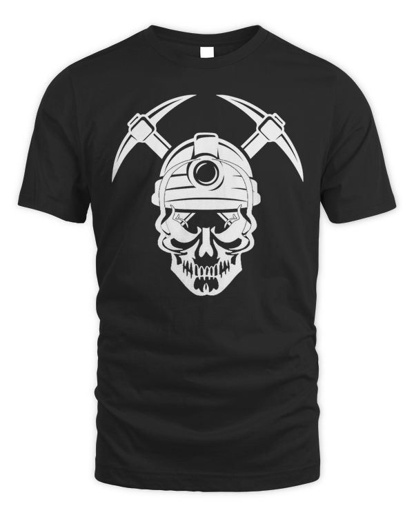 Coal Miner T-shirt Skull Perfect Coal Mining Gift Idea T-Shirt