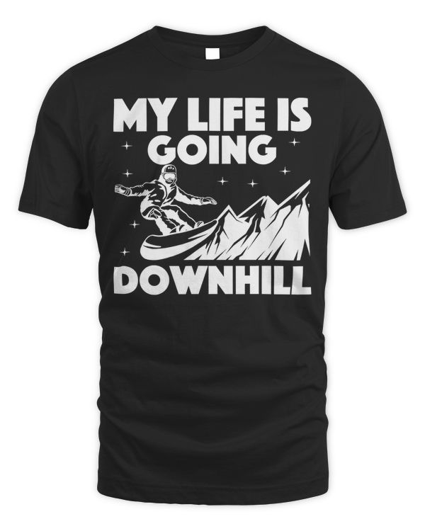 Cool Snowboarding Art For Men Women Snowboard Snowboarder T-Shirt