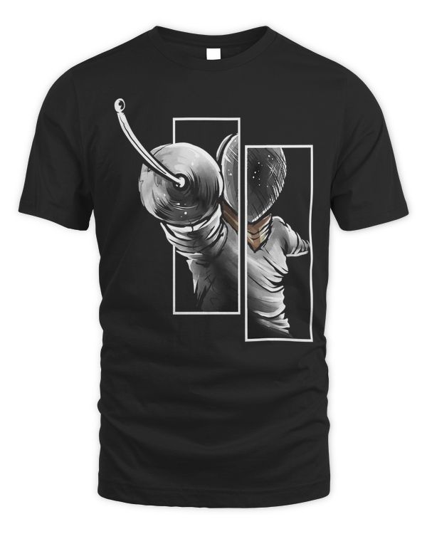 Fencer from the front - Fencing T-Shirt