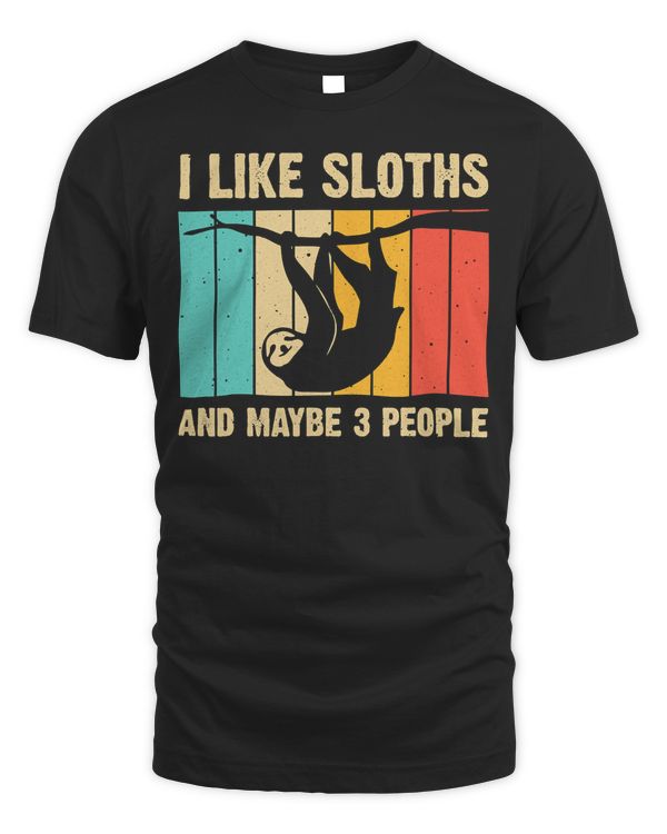 Funny Sloth Design For Sloth Lover Men Women Kids Introvert T-Shirt Copy