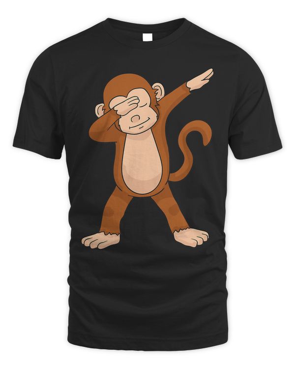Dabbing Monkey T-Shirt Funny Dab Gift T-Shirt