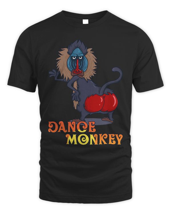 Dance Monkey - baboon monkey with red butt disco dance T-Shirt