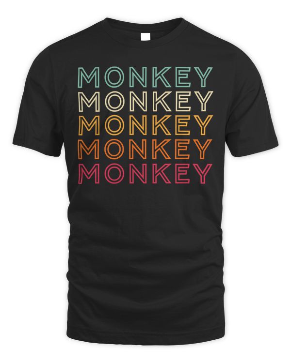 Funny Monkey Ape Gorilla Retro Monkey Pullover Hoodie
