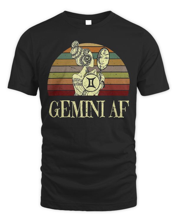 Gemini AF Birthday May & June Funny Retro womens gift Tank Top