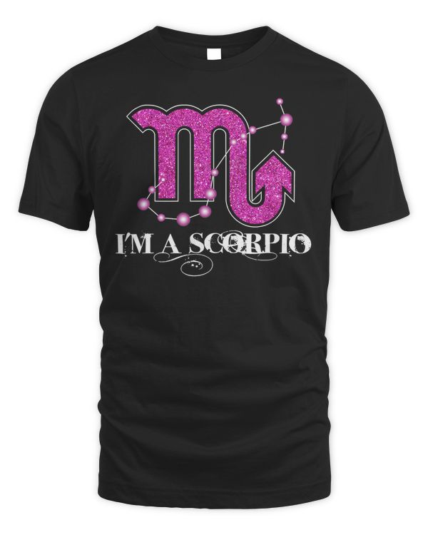 Born In October 23 to November 22 Birthday Scorpio Girl Afro T-Shirt Copy