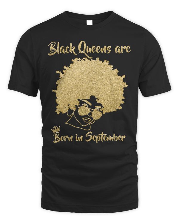 Black Queen September Birthday Gift Virgo Woman Afro Melanin Pullover Hoodie