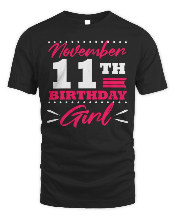 November 11th Birthday Gift Girls Women Scorpio Present Premium T-Shirt