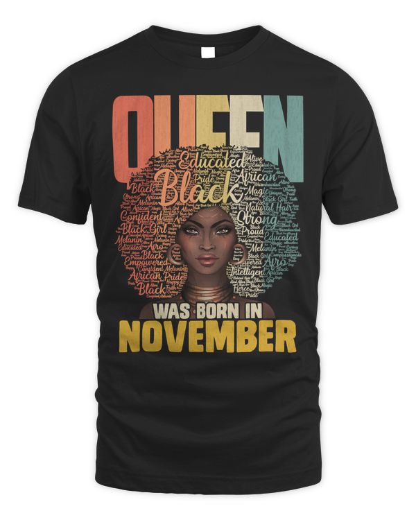 November Queen African American Birthday Scorpio Sagittarius Pullover Hoodie