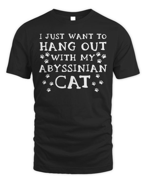 Abyssinian Cat Apparel - Funny Cute Cats Owner Design T-Shirt