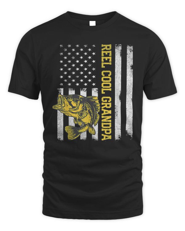 Mens Fathers Day  Fishing Reel Cool Grandpa 4th of July Classic T-Shirt