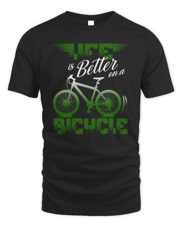 Cycling Shirt Vintage Retro Sun With Bicycle Biking Quote Shirt T-Shirt