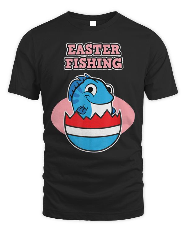 Easter For Angler Easter Fishing Funny T-Shirt