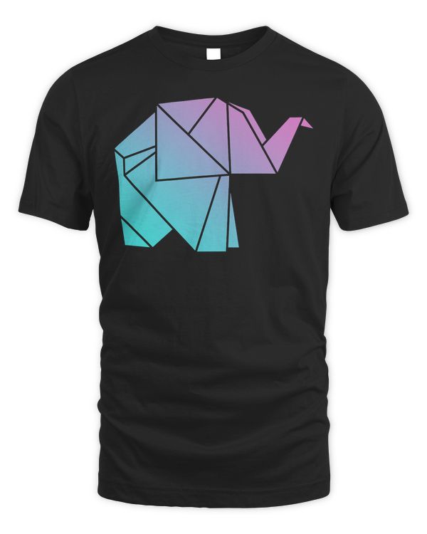 Cute Japanese Origami Elephant  Unique Japan T-Shirt & Gift