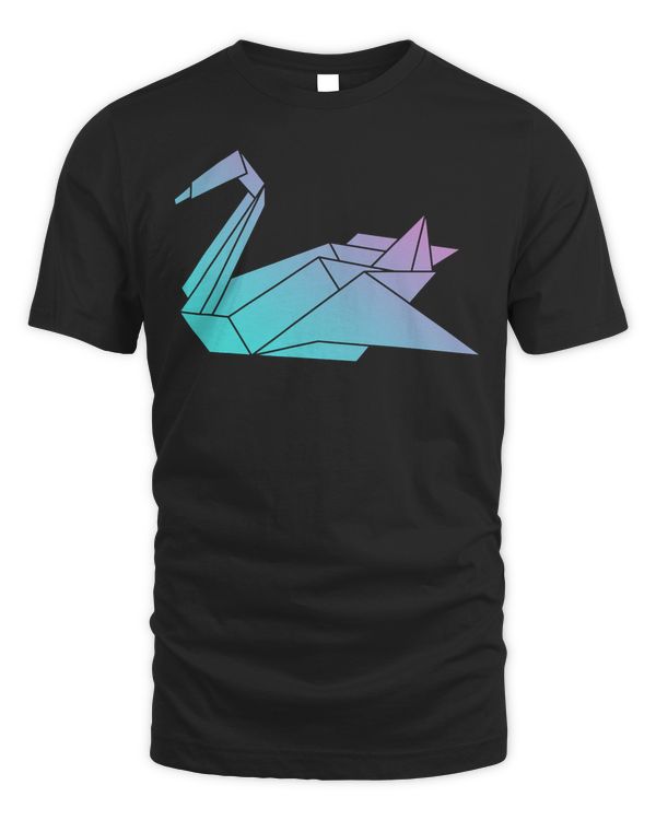 Cute Japanese Origami Swan Art  Unique Japan T-Shirt & Gift