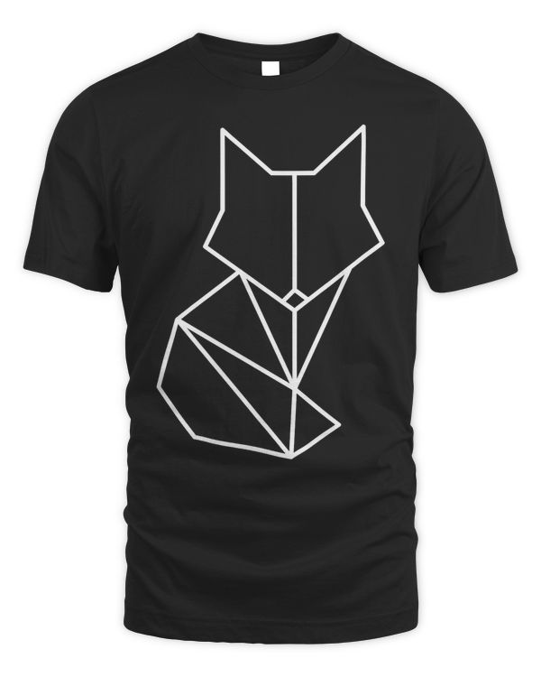 Fox Geometric Silhouette Just A Girl Who Loves Foxes Shirt T-Shirt