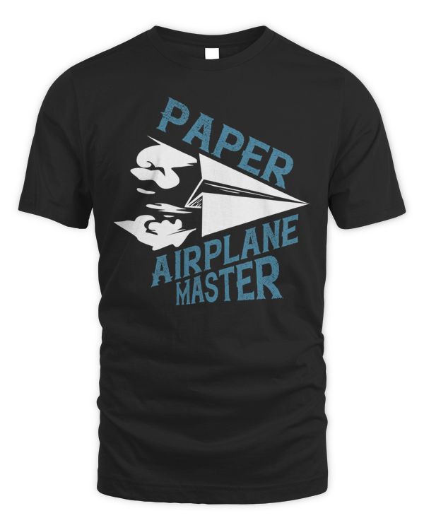 Funny Classroom Student Folding Paper Airplane Master T-Shirt